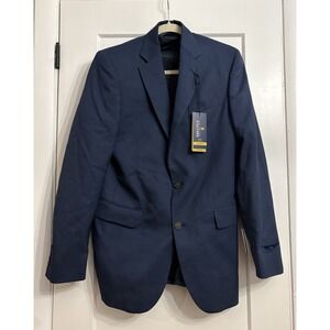 Stafford Men's 38 Long Blue Classic Fit Stretch Suit Coat Blazer Jacket NWT $210